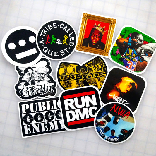 Classic Hip-Hop Sticker Pack (10 Stickers) Set 1