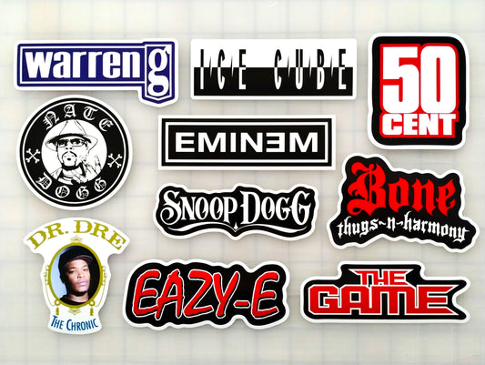 Classic Hip-Hop Sticker Pack (10 Stickers) Set 2