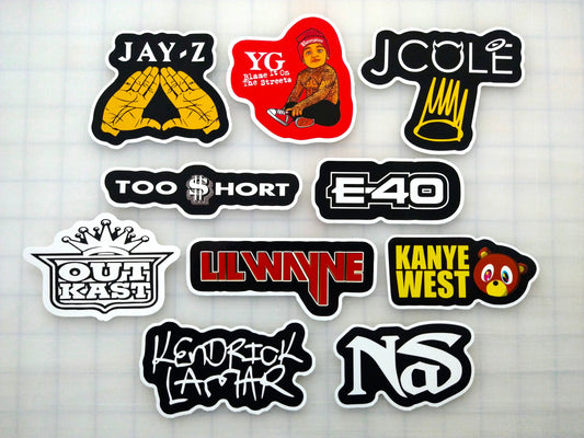 Classic Hip-Hop Sticker Pack (10 Stickers) Set 3