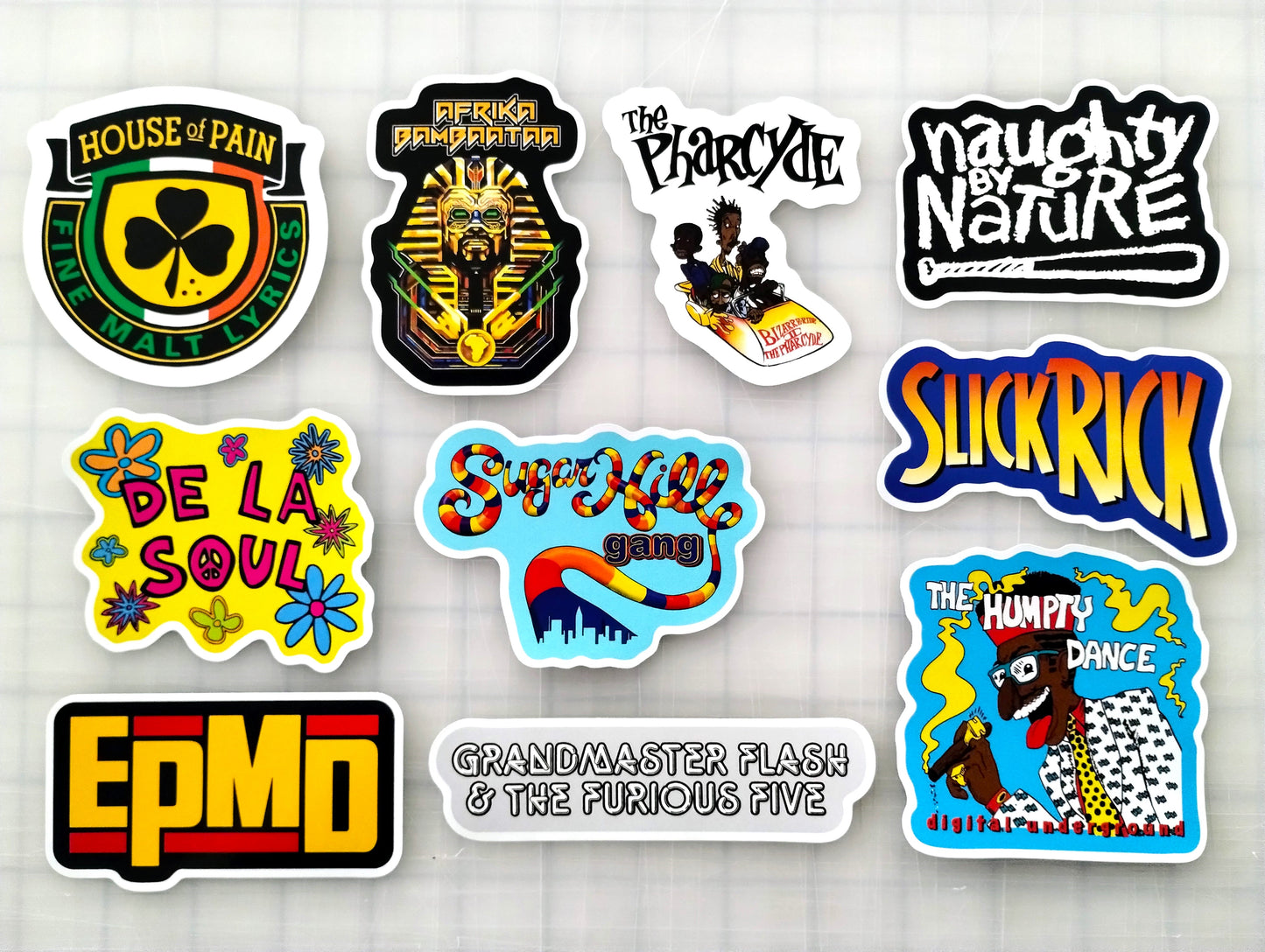 Classic Hip-Hop Sticker Pack (10 Stickers) Set 4