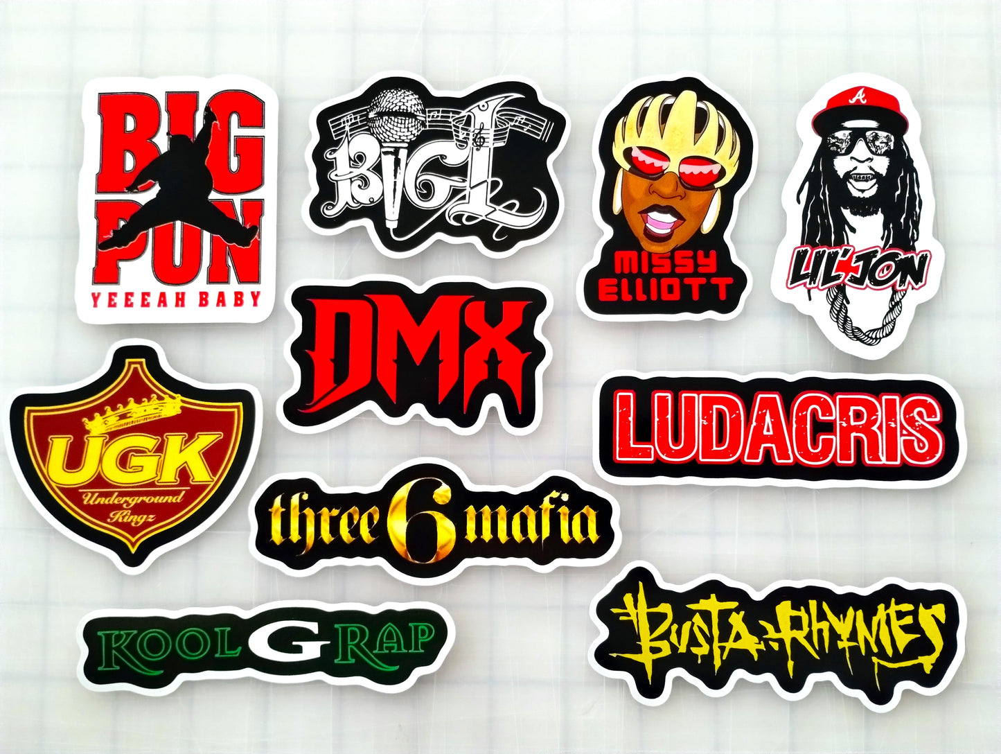 Classic Hip-Hop Sticker Pack (10 Stickers) Set 5