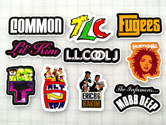 Classic Hip-Hop Sticker Pack (10 Stickers) Set 6