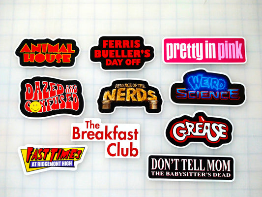 Classic Movie Sticker Pack (10 Stickers) Set 2