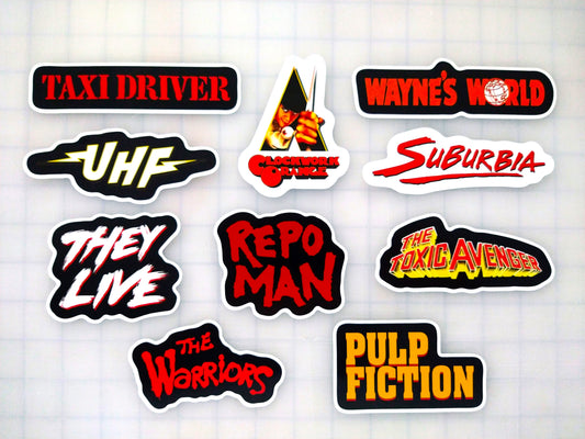 Classic Movie Sticker Pack (10 Stickers) Set 4