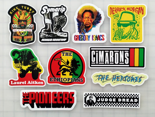 Classic Reggae & Ska Sticker Pack (10 Stickers) SET 2