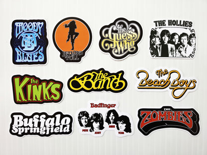 Classic Rock Sticker Pack (10 Stickers) Set 10