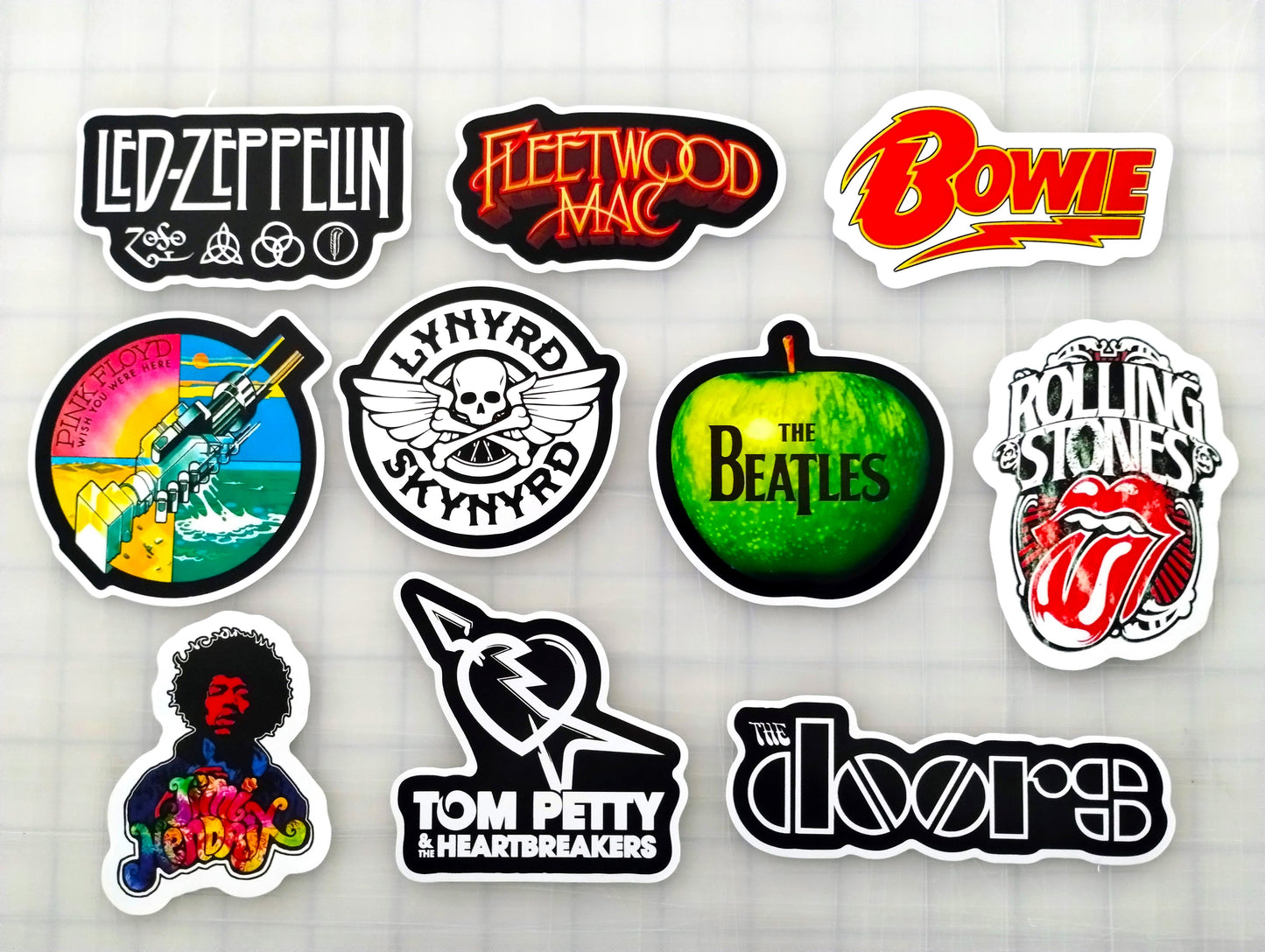 Classic Rock Sticker Pack (10 Stickers) Set 7