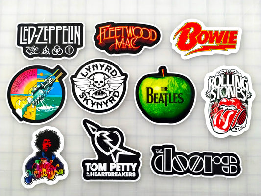 Classic Rock Sticker Pack (10 Stickers) Set 7