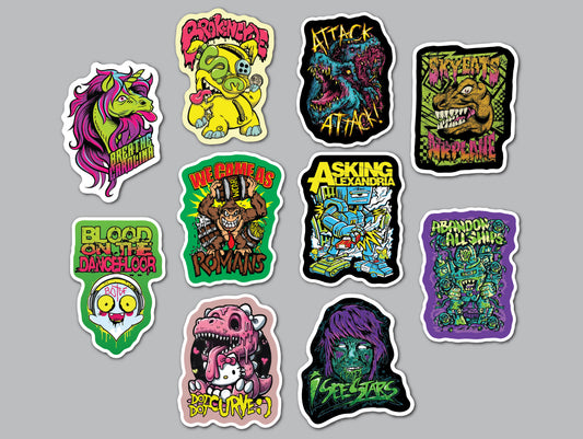 Crabcore / Crunkcore Sticker Pack (10 Stickers) SET 1