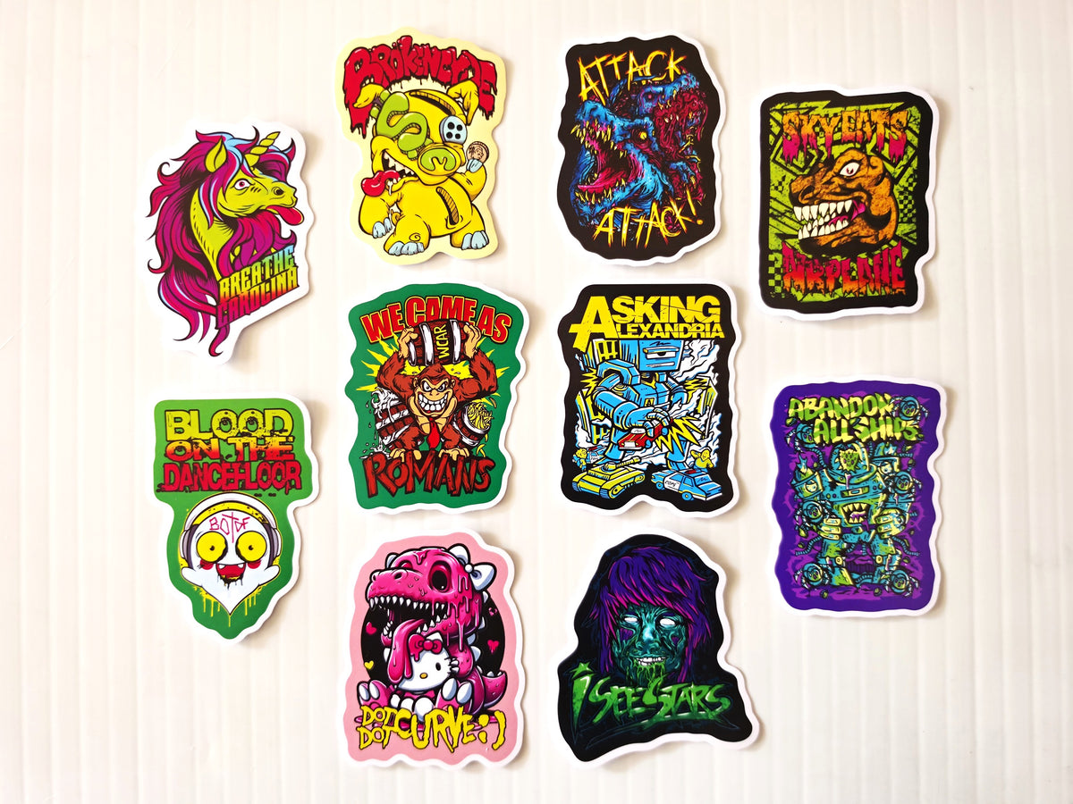 Crabcore / Crunkcore Sticker Pack (10 Stickers) SET 1