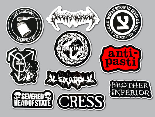 Crust Punk Sticker Pack (10 Stickers) SET 8