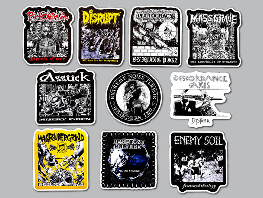 Crust Grind Sticker Pack (10 Stickers) SET 1