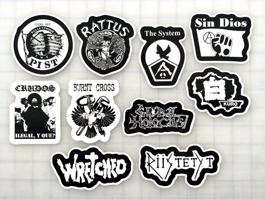 Crust Punk Sticker Pack (10 Stickers) SET 11