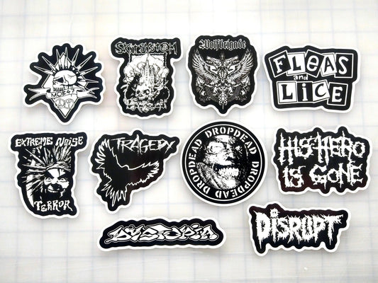 Crust Punk Sticker Pack (10 Stickers) SET 2