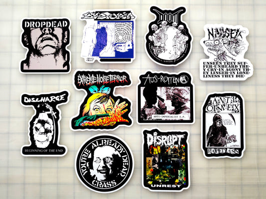 Crust Punk Sticker Pack (10 Stickers) SET 20