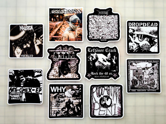 Crust Punk Sticker Pack (10 Stickers) SET 24