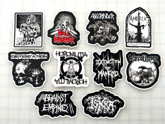 Crust Punk Sticker Pack (10 Stickers) SET 7