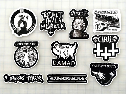 Crust Punk Sticker Pack (10 Stickers) SET 9
