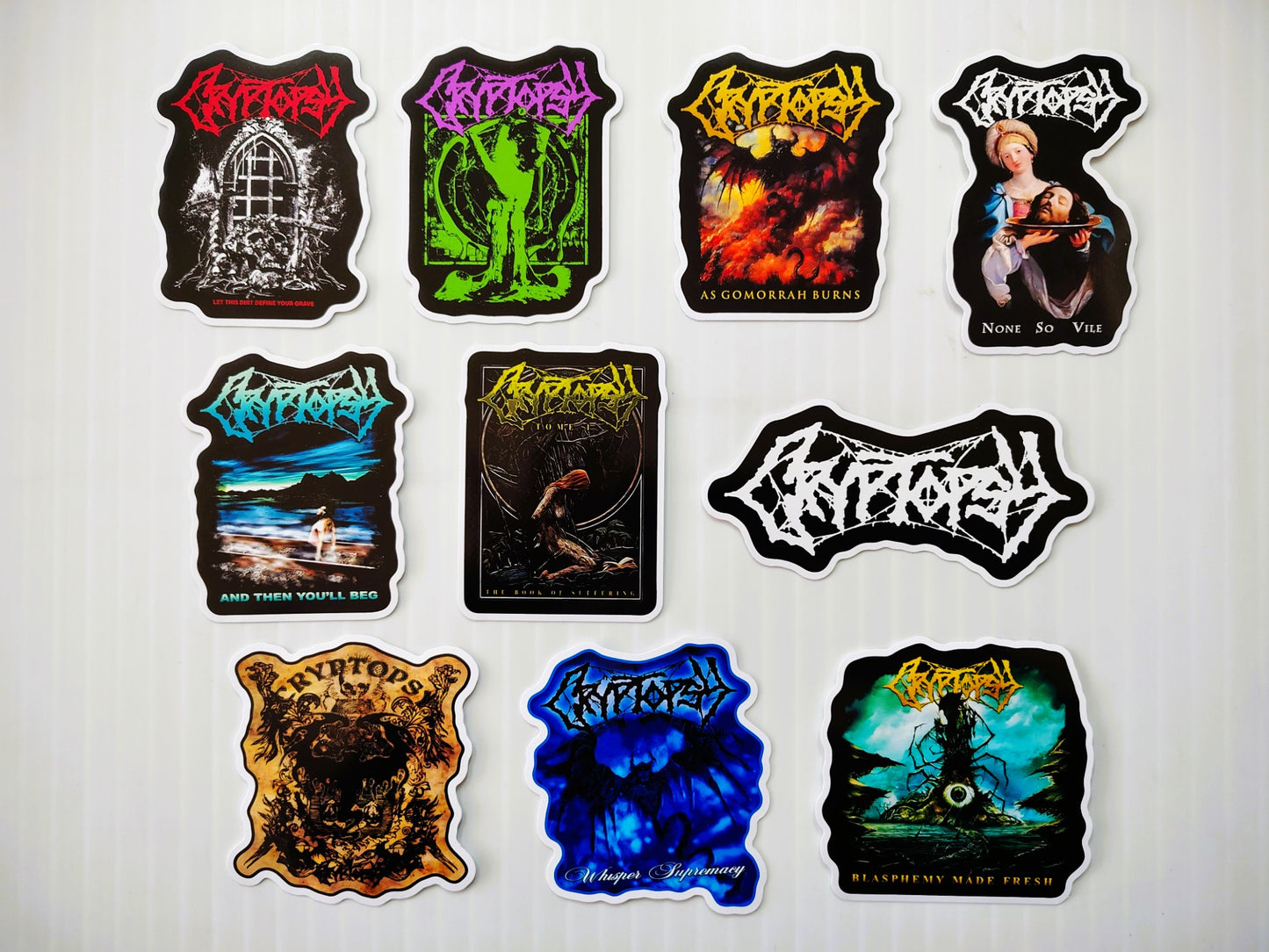 Cryptopsy Sticker Pack (10 Stickers)