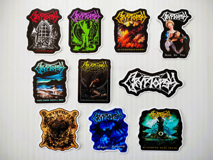 Cryptopsy Sticker Pack (10 Stickers)
