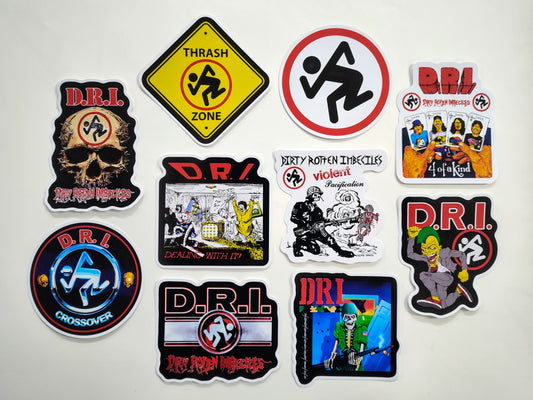 D.R.I. Sticker Pack (10 Stickers)