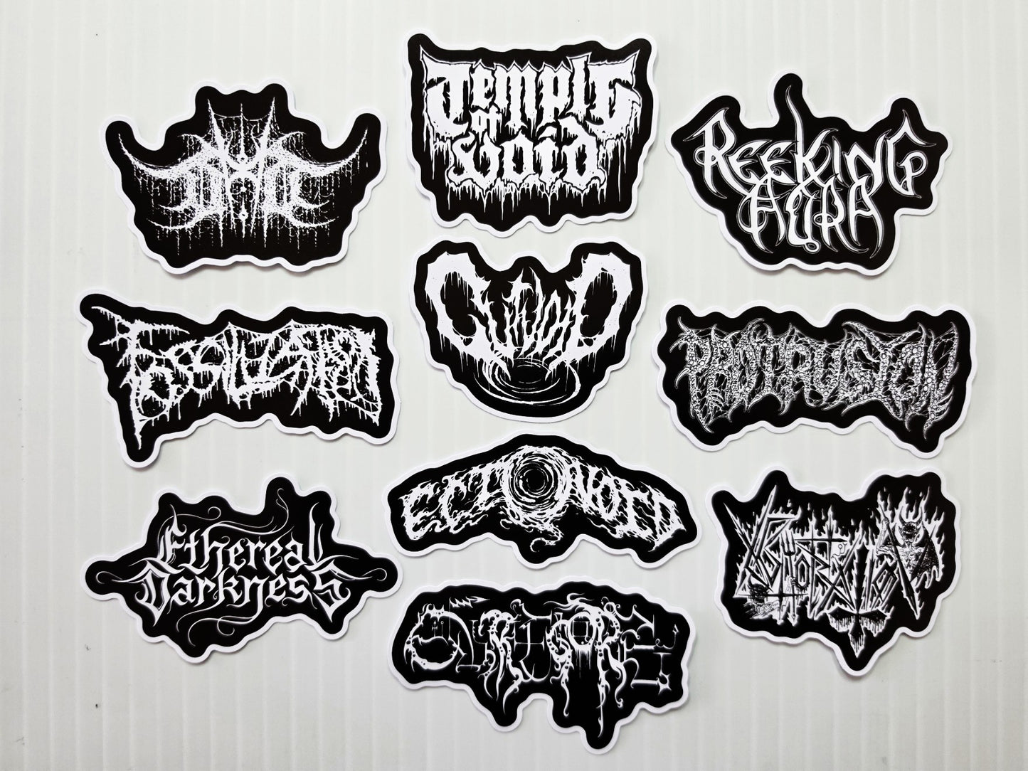 Death Metal Sticker Pack (10 Stickers) Set 22