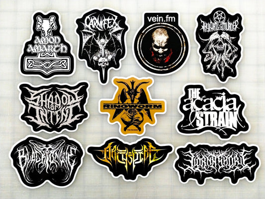 Death Metal Sticker Pack (10 Stickers) Set 6