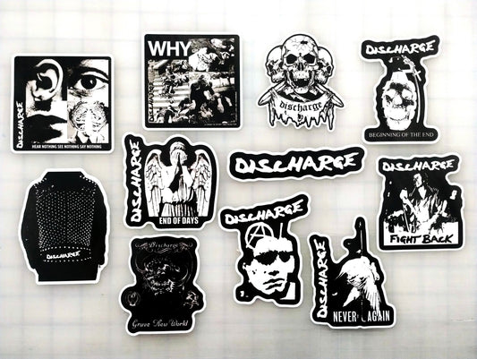 Discharge Sticker Pack (10 Stickers)