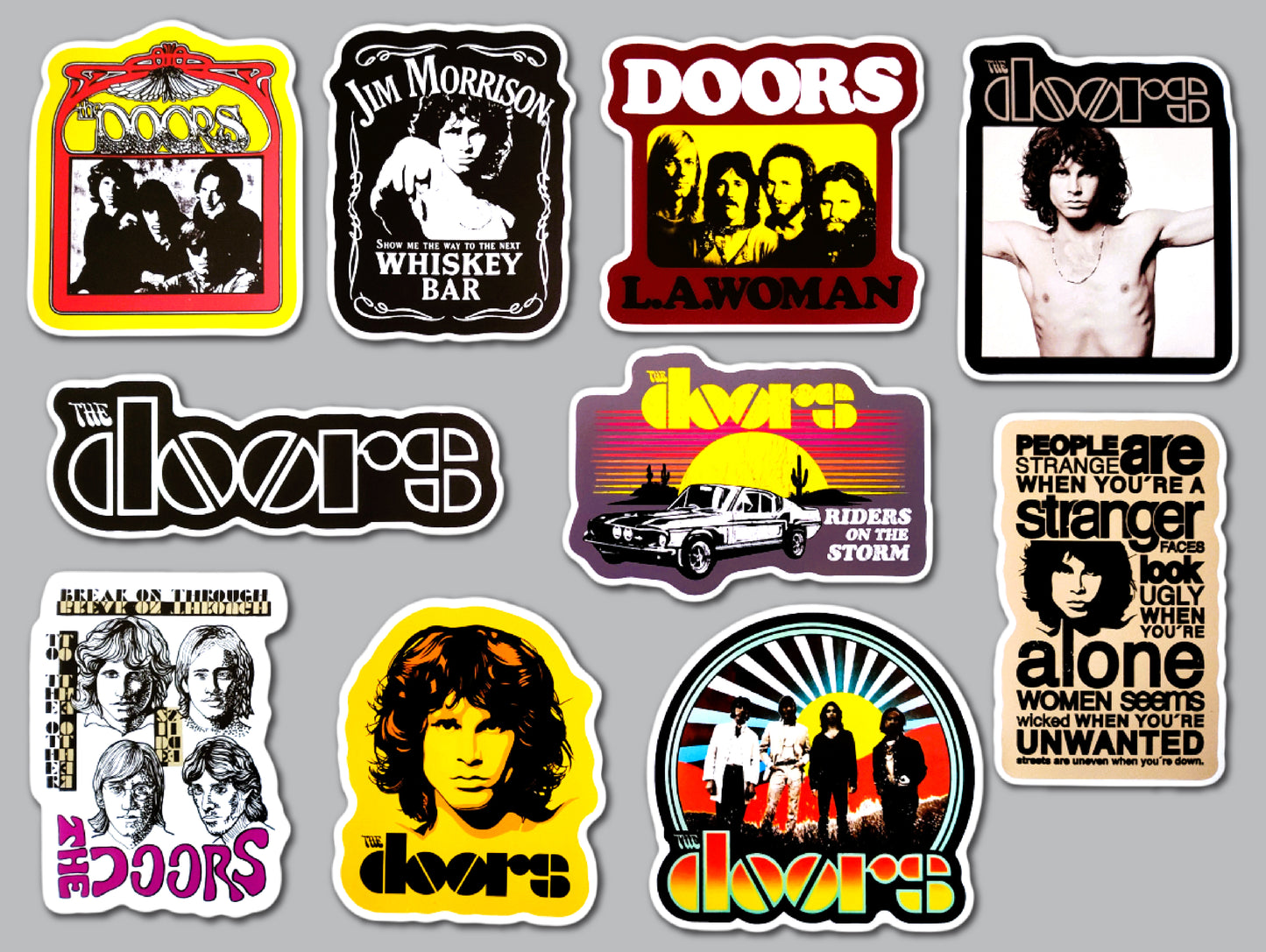 The Doors Sticker Pack (10 Stickers)