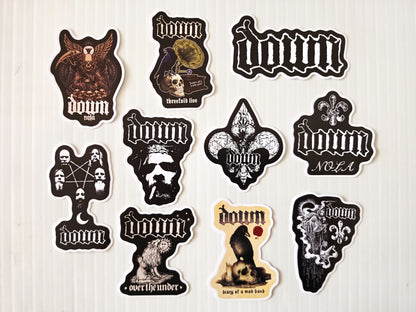 Down Sticker Pack (10 Stickers)
