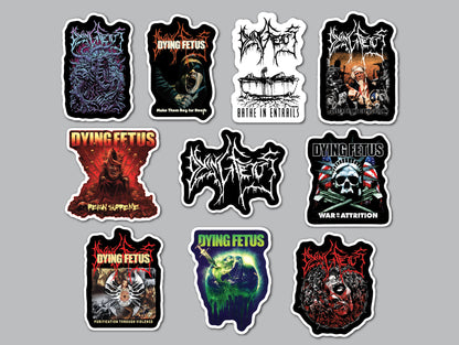 Dying Fetus Sticker Pack (10 Stickers)