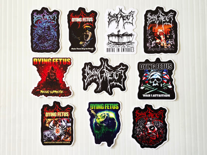 Dying Fetus Sticker Pack (10 Stickers)