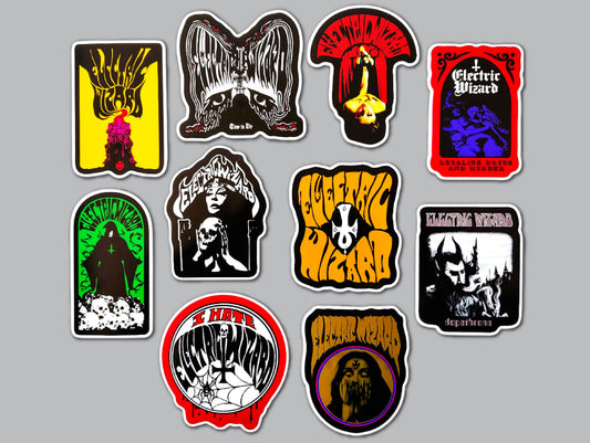 Electric Wizard Sticker Pack (10 Stickers)