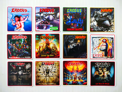 Exodus Album Cover Sticker Pack (12 Stickers)