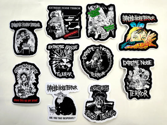 Extreme Noise Terror Sticker Pack (10 Stickers)