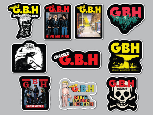 Charged GBH Sticker Pack (10 Stickers)