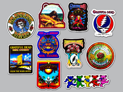 Grateful Dead Sticker Pack (10 Stickers) SET 2