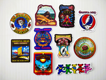 Grateful Dead Sticker Pack (10 Stickers) SET 2