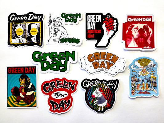 Green Day Sticker Pack (10 Stickers)