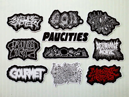 Grindcore Sticker Pack (10 Stickers) SET 11