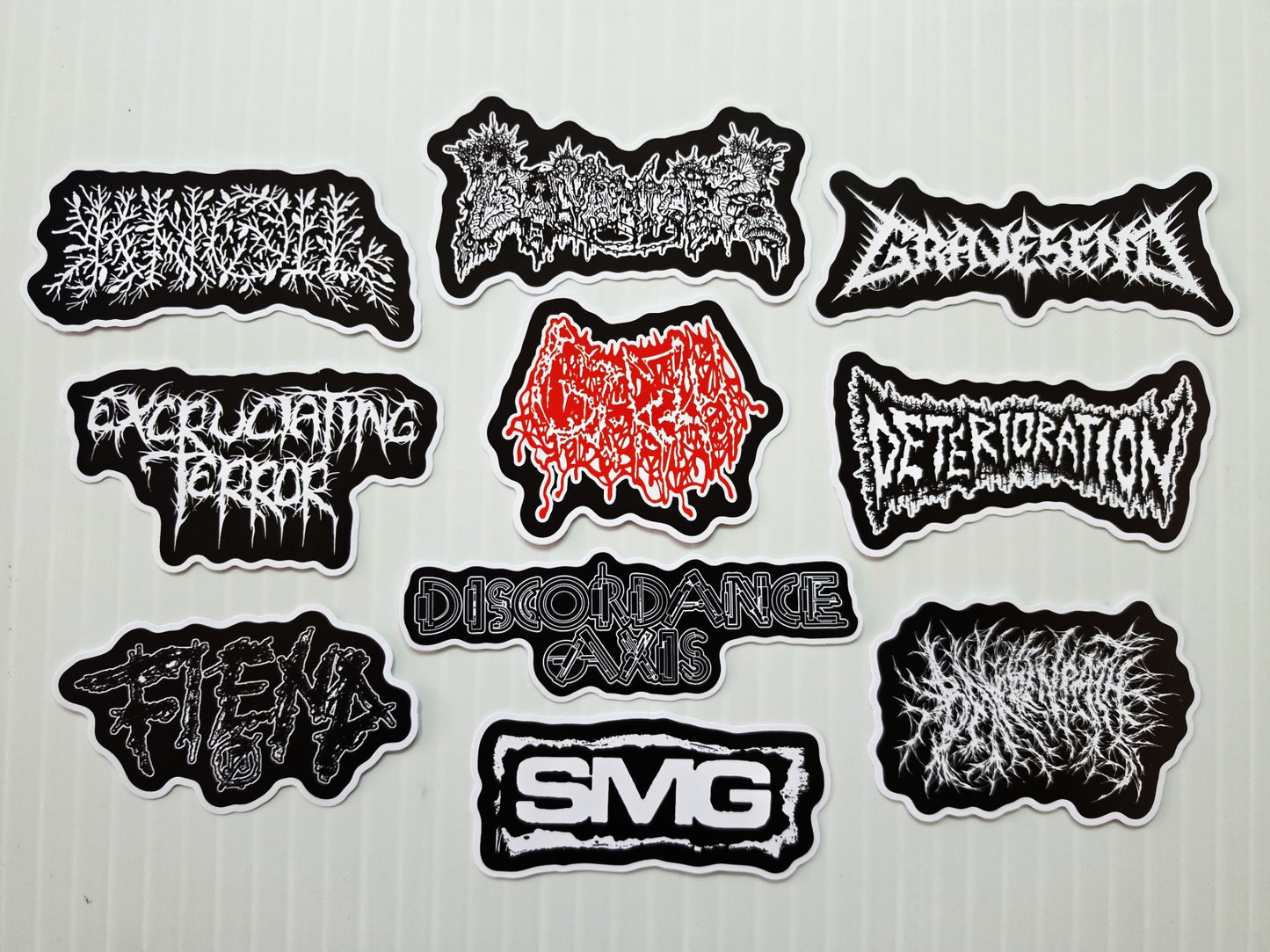 Grindcore Sticker Pack (10 Stickers) SET 12