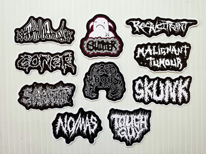 Grindcore Sticker Pack (10 Stickers) SET 9