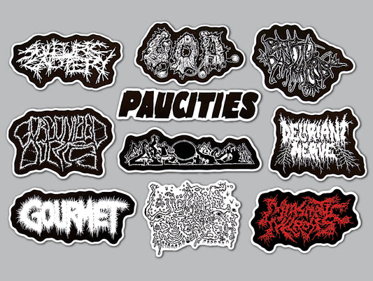 Grindcore Sticker Pack (10 Stickers) SET 11