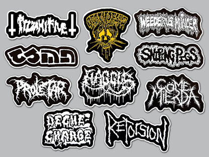 Grindcore Sticker Pack (10 Stickers) SET 8