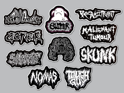 Grindcore Sticker Pack (10 Stickers) SET 9