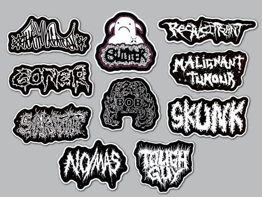 Grindcore Sticker Pack (10 Stickers) SET 9