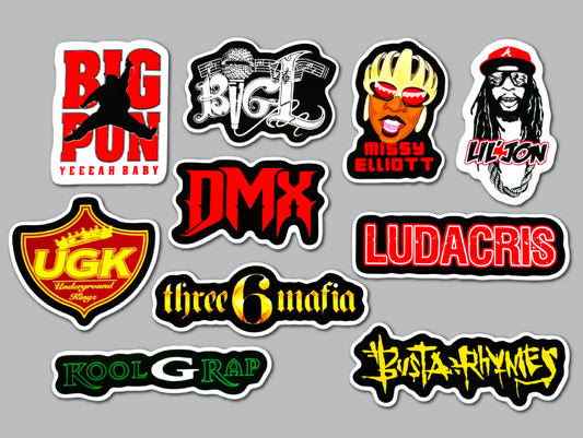 Classic Hip-Hop Sticker Pack (10 Stickers) Set 5