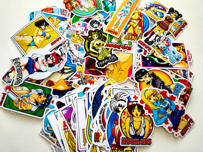 Hook-Ups Skateboards MASSIVE Anime Sticker Pack (120 Stickers)