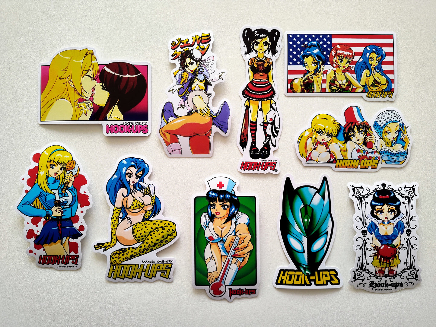 Hook-Ups Skateboards MASSIVE Anime Sticker Pack (120 Stickers)