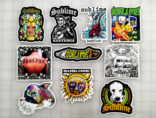 Sublime Sticker Pack (10 Stickers)